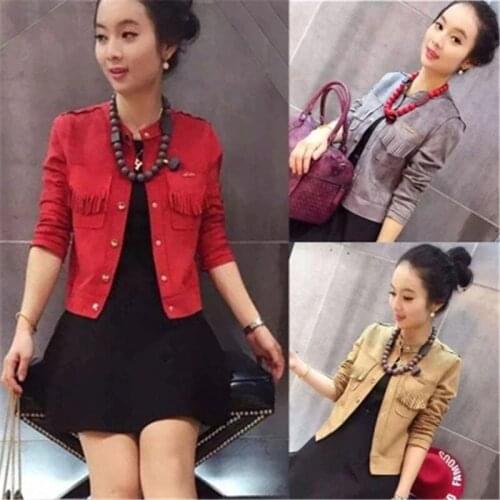 LLLmwybiao Women's Suede Jackets