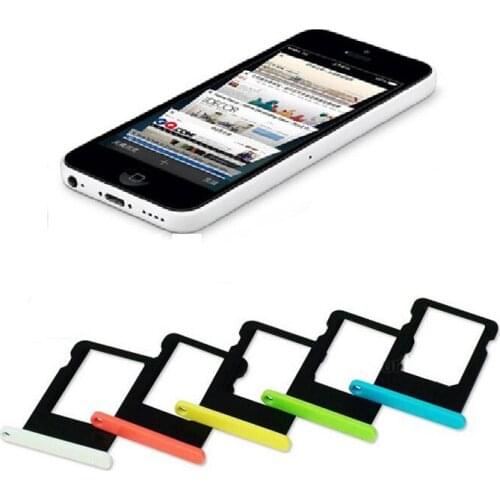 Original for Apple iPhone 5C Sim Card Tray Slot Holder Replacement, Sim Card Slot Card Tray for iPhone 5C Accessories All Colors