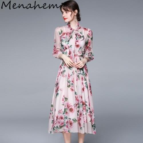 Menahem Summer Chiffon Dresses