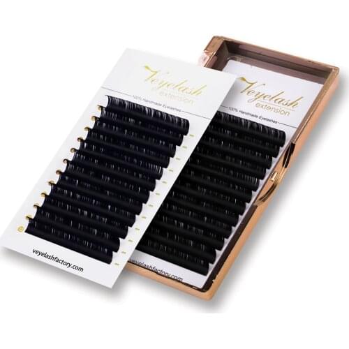 Eyelash Extension Korean PBT lashe Individual False Eyelash Classic Natural Look Lash Extension Supply Russian Lashes