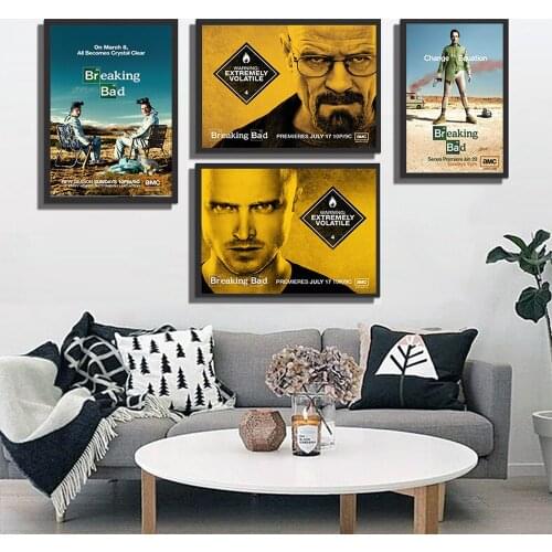 Custom Canvas Posters and Prints Breaking Bad Wall Painting Wall Pictures for Living Room House Art Cuadros Decoration Salon