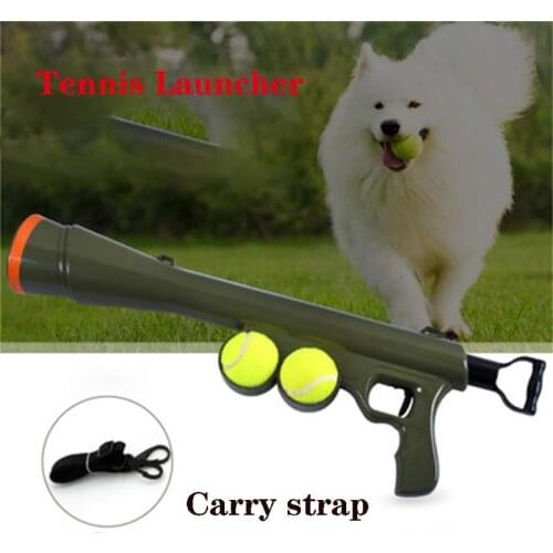 NEW 2021 Pet toy gun training dog launcher launcher gun remote quick sight educational toy tennis launcher interactive dog toys
