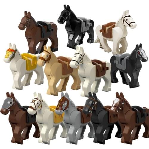 Plastic Mini Blocks Action Figures Roman Knight military Horses Saddles Mahler Toy Childrens Toys XP1011-1016 XP1007-10