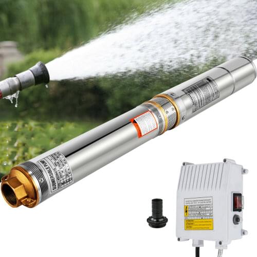 220V 0.75KW 1HP Submersible Pump For Wells 750W Depth Pump Up to 67m 5400L / H Submersible Pump With 20m Cord