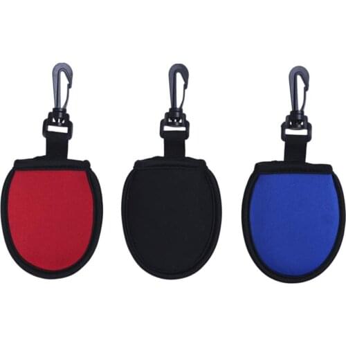 Portable Dirt Wiping Pocket with Clip for Golf Balls Cleaning Tool Golf Pocket Cleaner Pouch Golf Ball Cleaner Washer Pouch