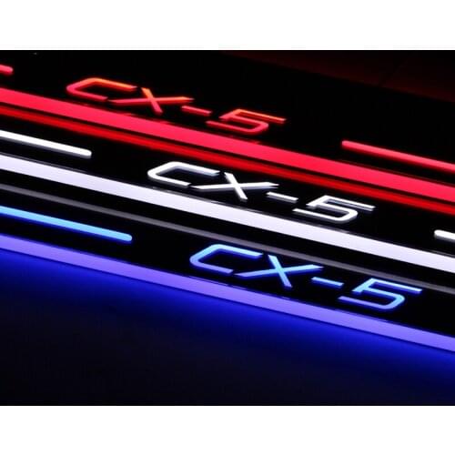 Welcome Pedal Lights For Mazda CX-5 CX5 2015 2016 2017 2018 Pedal car Door Sill Pathway Lamps led thresholds scuff plates auto