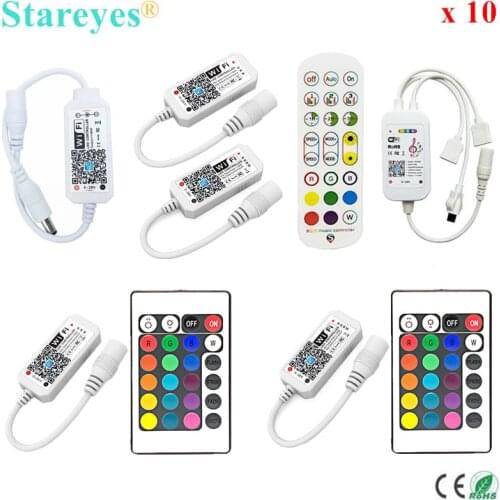 10 Pcs Magic Home WiFi Wireless Remote Controller Dimmer 12V 24V Single color RGB RGBW Remote Alex Tuya Control For LED Strip