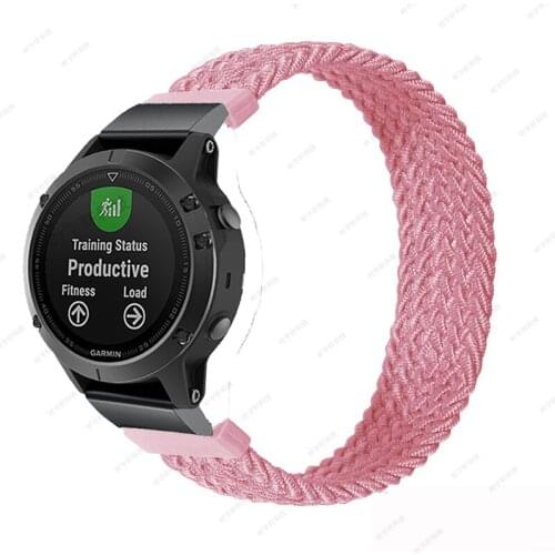 Nylon Watchband Straps for Garmin Fenix 5/5 Plus/Instinct/Forerunner 935 Watch Replacement Nylon Sport Loop Wrist Watch Band