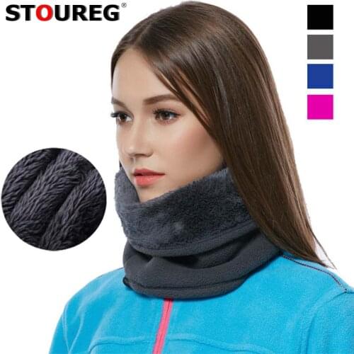 3in1 Fleece Warm Scarf,Hiking Cycling Face Mask,Windproof Sport Neck Warmer,Winter Thermal Neck Cover