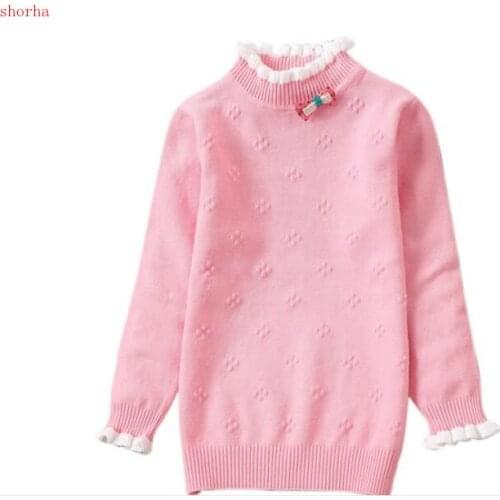 Newborns baby girl spring winter girl baby sweater children sweater casual head fashion baby sweater pink girls sweaters