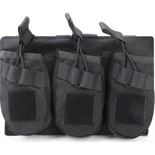 Tactical Triple AK Magazine Pouch 1000D Nylon Open-Top Mag Bag Military Hunting Rifle Airsoft Paintball Shooting Accessories