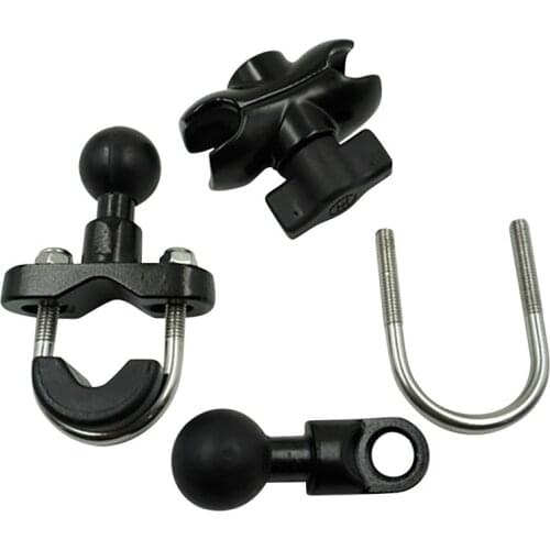 Motorcycle Universally Aluminium U Bolt Mounting-Base Bar Rail Mount Mobile phone bracket accessories For Yamaha Honda Suzuki