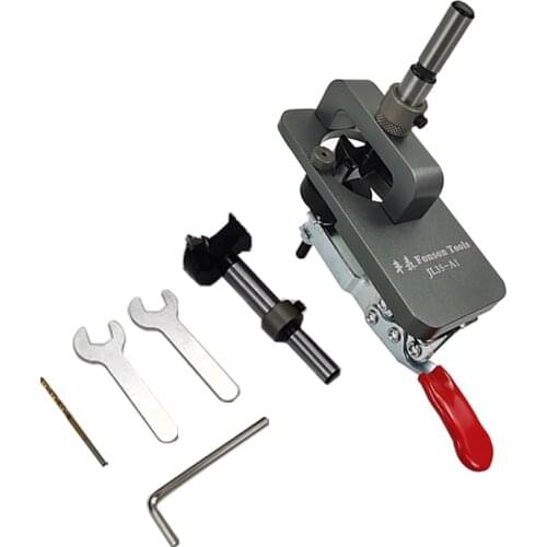35mm Hinge Hole Device Drilling Guide Locator Cabinet Door Aircraft Hinge Opener Door Cabinets Aluminum Alloy Woodworking Tools