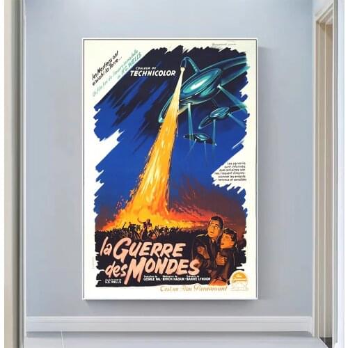 V0818 The War of the Worlds Vintage Classic Movie Wall Silk Cloth HD Poster Art Home Decoration Gift
