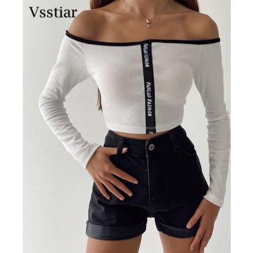 Женские трикотажные футболки Vsstiar China At AliExpress