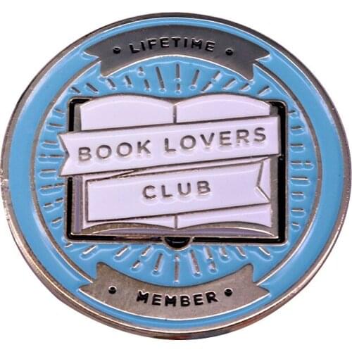 Funny Reader Fan Hard Enamel Pins Collect Book Metal Cartoon Brooch Backpack Collar Lapel Badges Fashion Jewelry Gifts