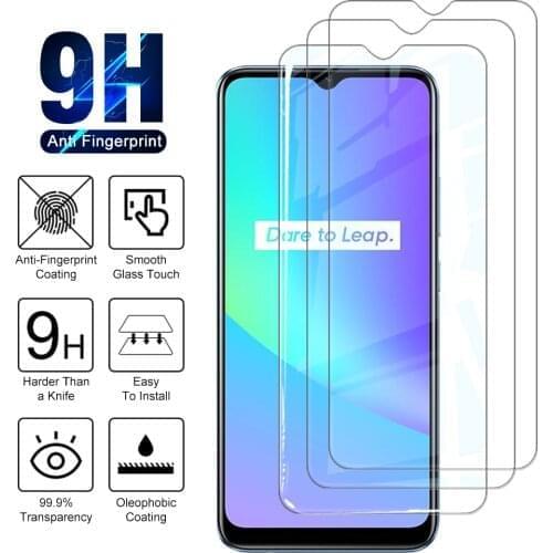 3Pcs Tempered Glass Screen Protector for OPPO Realme C25 C21 C20 C15 Cover Explosion proof Protective glass Film for c 25 21 20