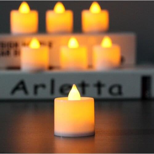 1pc Flameless LED Tealight Tea Candles Wedding Light Romantic Candles Lights For Birthday Party Operated Wedding Decorations