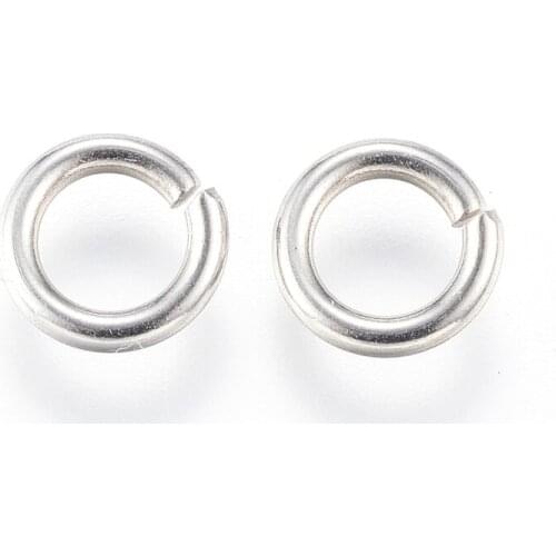 2000PCS 304 Stainless Steel Jump Circle Rings Close but Unsoldered Jump Rings Jewellery Supplies 7x1.3mm
