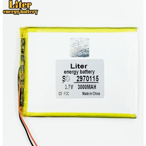 3.7 V 3000mah tablet battery brand tablet general polymer lithium battery 2970115
