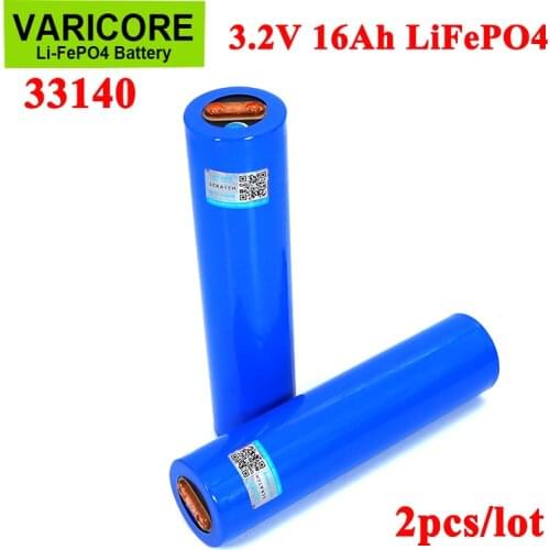 2pcs 3.2V 33140 15Ah lifepo4 Cells Lithium-iron phospha 16000mAh for 4S 12v 24V ebike e-scooter power tools Battery pack