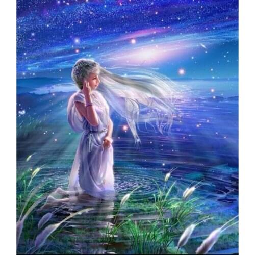 Diamond Painting Square/Round Daimond Painting"Smart Girl"Mosaic Rhinestone Embroidery Painting