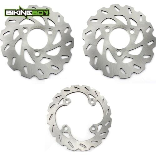 BIKINGBOY Front Rear Brake Discs Disk Rotors for ARCTIC CAT 400 DVX Sport 04-08 TS Sport 06 07 For Kawasaki KSF KFX 400 03 04 05