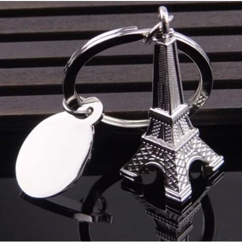 Retro Mini Decoration Torre Eiffel Tower Keychain Paris Tour Eiffel Key Chain Key Holder Key Ring Women Bag Charm Pendant Gift