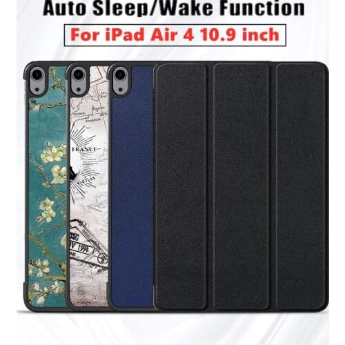 Case For New Apple iPad Air 4 2020 Protective Smart cover Protector PU Leather Tablet For iPad 10.9 Sleeve Covers 10.9 inch