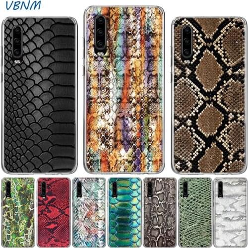 Snake Skin Art Luxury TPU Silicone Case For Huawei P30 P20 Mate 30 20 10 P10 Pro lite P Smart Z Plus + 2019 2018 Cover