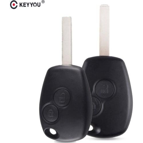 KEYYOU 2/3 Button Car Remote Key Fob Case Shell For Renault /Kangoo II /Clio III Auto Replacement Keyless Alarm Case Replacement