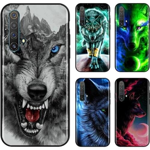 Cool Wolf Totem For OPPO Find X3 X2 K5 K3 R17 R15 R9S F19 F15 F11 F9 F7 F5 Neo lite Pro Black Soft Phone Case