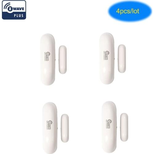 NEO COOLCAM 4PCS/lot Z-wave Plus Door Window Sensor Compatible with Z wave 300 500 series Magnet Lock Door Sensor Alarm