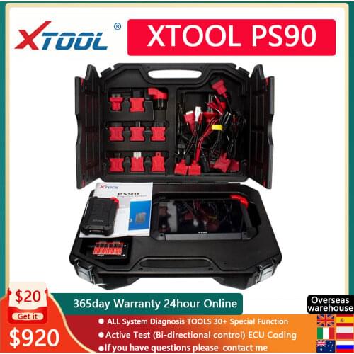 Diagnostic tool XTOOL PS90 Automotive OBD2 With Key Programmer/Odometer Correctio/EPS Support Multi Car models Best ez400 ez500