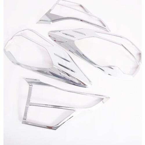 For Toyota Rush 2018 2019 2020 Chrome Rear Light Lamp Taillamp Cover Trim Decoration Frame Exterior Accessories Car Styling