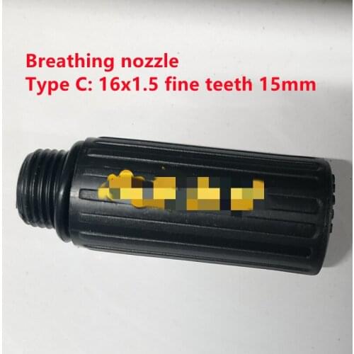 1pc Breathing nozzle black 16*1.5 Thread 15mm respirator/oil plug 13mm Air compressor air pump accessories woodworking