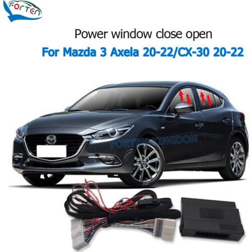 Forten Kingdo Auto Car Power Window Closer Closing Open 4 Doors Automatically Lift Kit For Mazda 3 Axela 20-21 / CX-30 20-21
