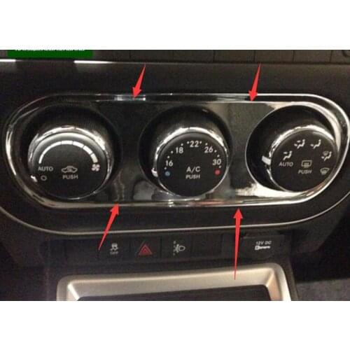 Quality Made in China 2011-2014 For Jeep Compass Interior Air Conditioning Control Button Sequins Interior Mobile