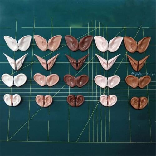 Blyth Doll Icy Toy Ears Toy White Natural Tan Dark And Super Black Skin, Only Ears No Doll