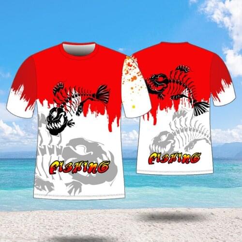 Hot sale customize ice silk fabric summer fishing shirt with short sleeves outdoor sports thin and light clothing