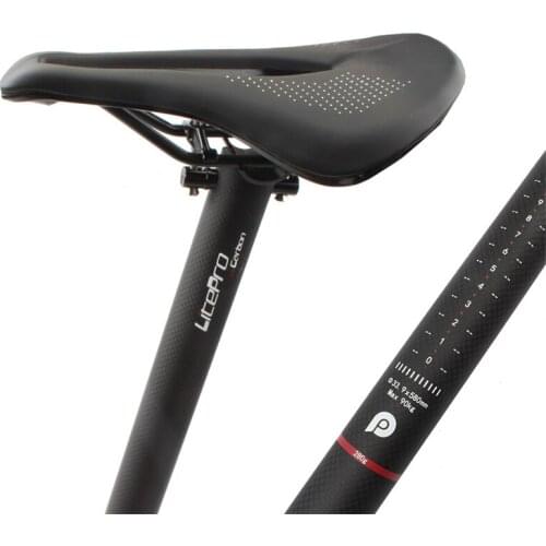 Litepro 33.9*580mm Carbon Fibre Bicycle Seat Post for 412 Folding Bike Ultralight Seat Tube 300g