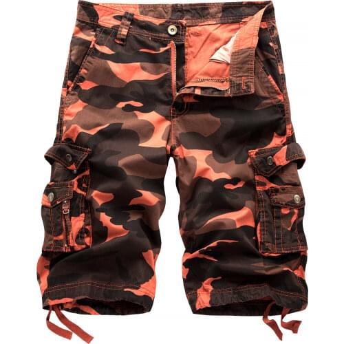 2016 Hot Sale Mens Military Cargo Shorts Brand New Army Camouflage Shorts Men Cotton Loose Work Casual Short Pants