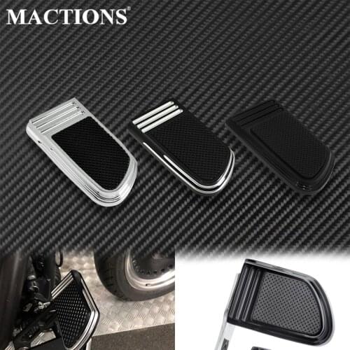 Motorcycle Brake Pedal Pad Cover 3 Colors For Harley Softail FL 1986-2017 Dyna FLD 12-2016 Touring Electra Glide Road King Trike