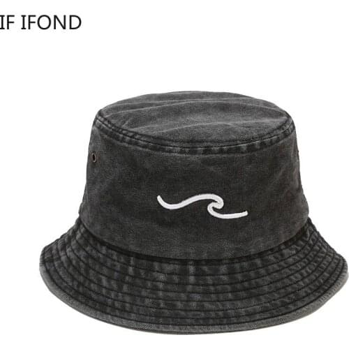 Denim Bucket Hat bonnet Unisex Designer Street Hip Hop Flat Panama hat Woman Fishing Bob Hat