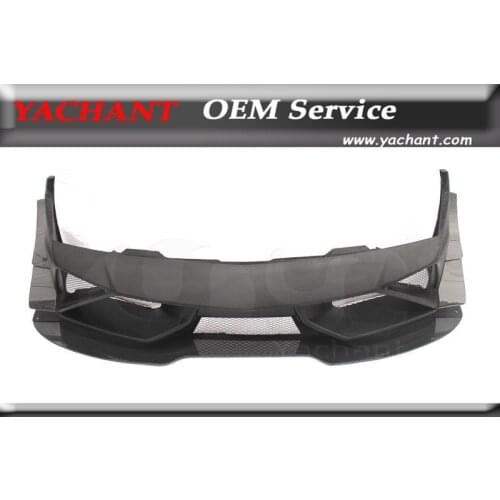 Front Bumper Kit Fit For Gallardo LP550 LP560 LP570 LP570-4 ST Race Style FRP Front Bumper w Carbon Canard & Diffuser