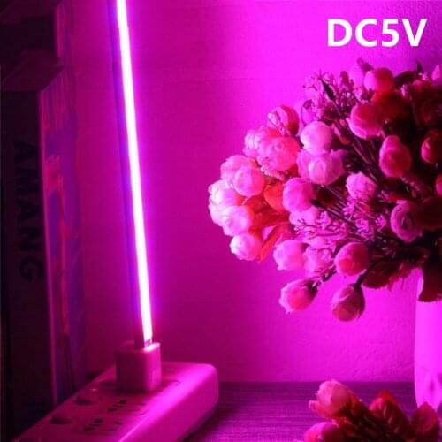 DC 5V USB Led Grow Light Full Spectrum 2.5W Flexible Fitolamp Phyto Lamp For Desktop Plant Power Bank Greenhouse Green Plant