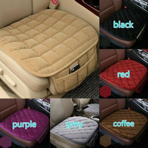 Universal 3D Car Seat Breathable Plush Pad Mat For Auto Chair Cushion Four Seasons Front Rear Flax Cushion Seat Protector