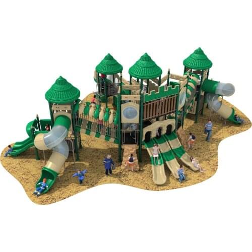 Backyard Playground Accessories Natural outdoor playground equipment commercial big playground huge fun YLW-OUT180322