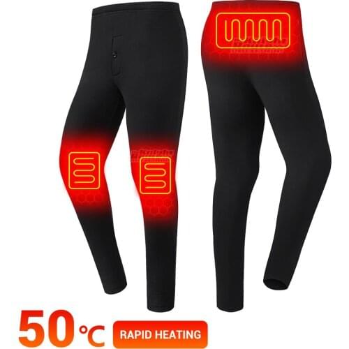 Winter Heated Pants Womens Jacket Suit Heated Vest USB Thermal Underwear Warm Waistcoat Hiking Ski Hunting Equipment Clothing
