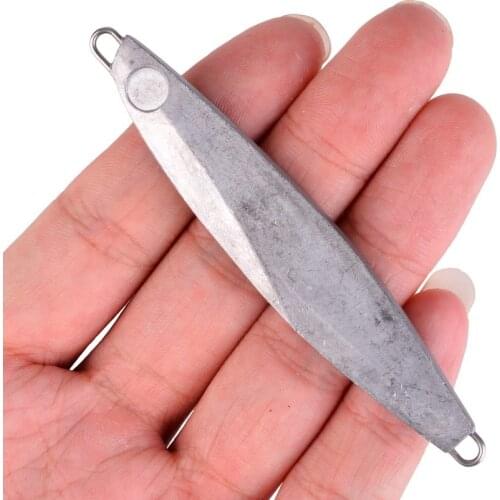 1Pcs 7-40g Transparent Body Unpainted Metal Jig Drag Cast Jigging Cast Sea Bass Lure Artificial Bait DIY Fishing Tackle